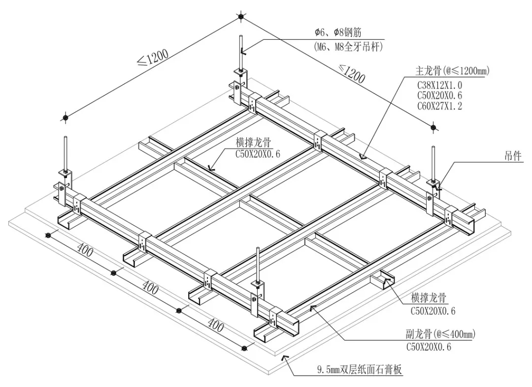 轻钢龙骨的吊顶工程在所有的建筑装修过程中都算是有一定难度的,所以