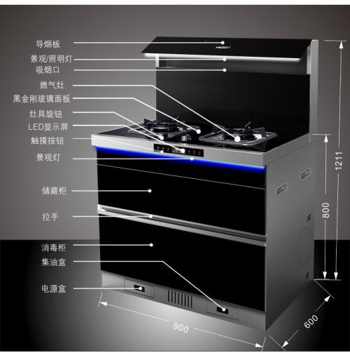 侧吸集成灶的种类介绍