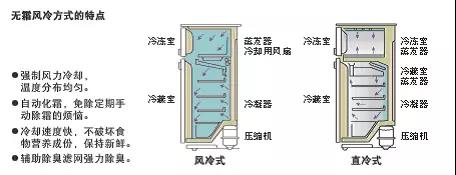 风冷冰箱和直冷冰箱的区别