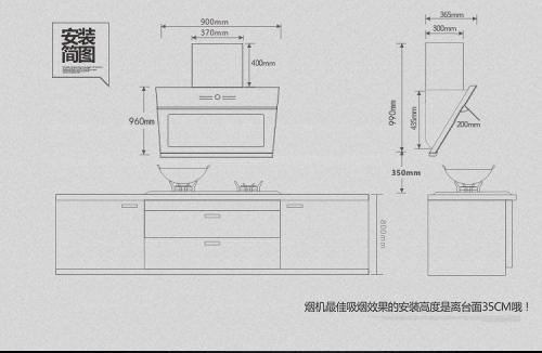 側吸油煙機安裝高度介紹