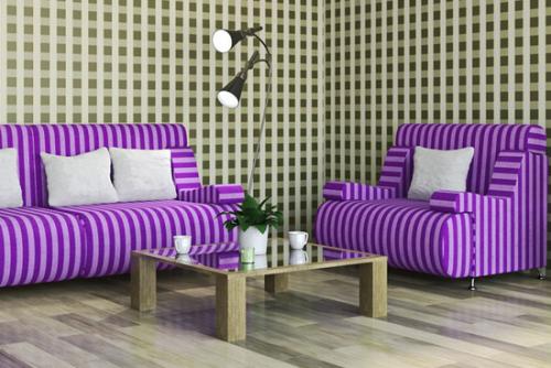 紫色沙发客厅搭配图片图片