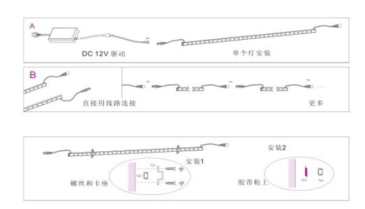 led灯怎么安装图片