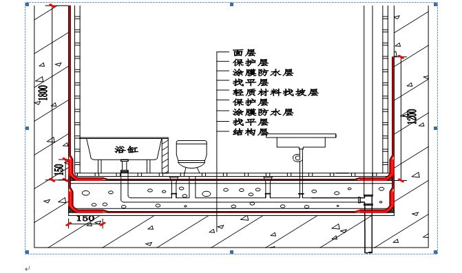 卫生间防水做法图图片