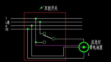 消防强启开关原理图图片