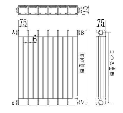 壁掛式暖氣片結構壁掛式暖氣片尺寸