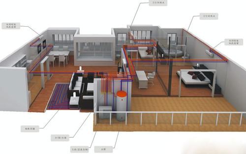 热水空调安装示意图图片