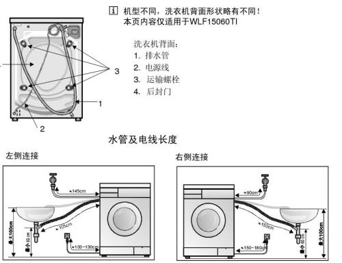 洗衣机上排水管安装图图片