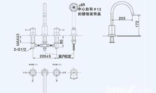 冲浪浴缸安装图图片