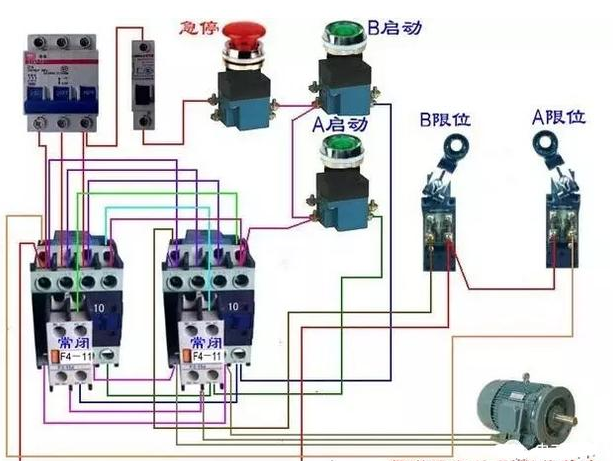 行程开关示意图图片