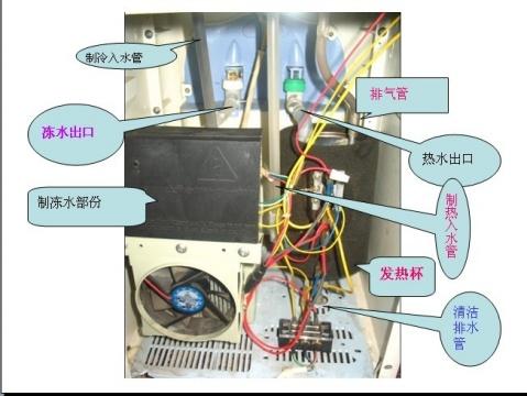 饮水机加热器接线图解图片