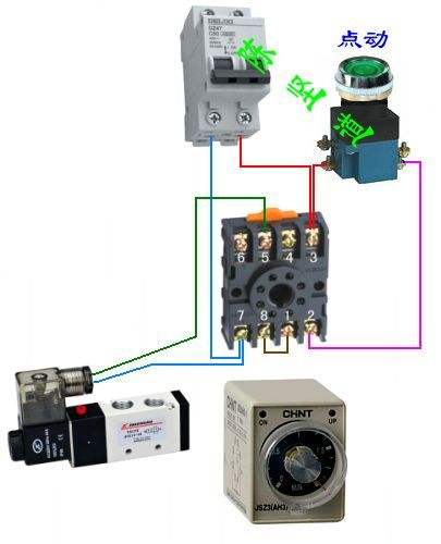 时间继电器接线时间继电器的接线方法