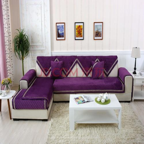 紫色沙发茶几如何搭配合适