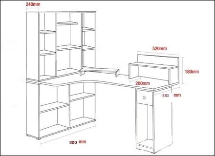书桌宽度尺寸标准介绍