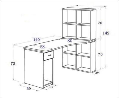 书桌宽度尺寸标准介绍