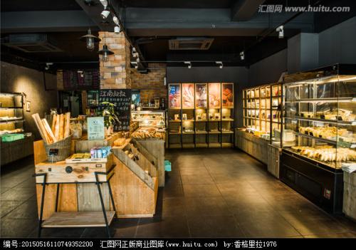 麵包房店面裝修效果圖展示